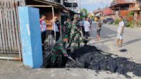 Bersama Forkopimcam, Koramil 1420-06/Panca Rijang gelar karya bhakti.