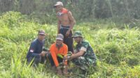 Danramil 1420-05/Dua Pitue  Pimpin Penanaman Pohon di Poros Bila Riase-Barukku.