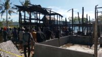 Kebakaran Hebat Melanda Rumah Panggung di Galung Asera, Lakessi, Sidrap