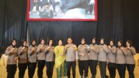 Momen Kebersamaan Kapolres Sidrap dan Ketua Bhayangkari di HUT Polwan Ke-76