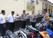 Kapolres Pastikan Keutuhan Barang Bukti Kendaraan Hasil Operasi Lalu Lintas