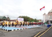 Solid dan Sehat!  Bhayangkari Polres Sidrap Ajak Persit dan PKK Senam Bersama