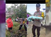 Wujud Empati, AIPTU Budi Santoso Bantu Prosesi Pemakaman Bayi Warga Pendatang di Sidrap