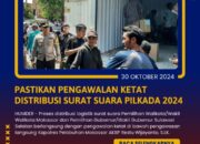 Kapolres Pelabuhan Makassar Pastikan Pengawalan Ketat Distribusi Surat Suara Pilkada 2024
