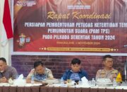 Mewakili Kapolres, Kabag Ops Polres Sidrap Pastikan Kesiapan Petugas TPS dalam Pilkada