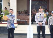 Kapolres dan Bupati Sidrap Pimpin Apel Gelar Pasukan Operasi Ketupat 2025
