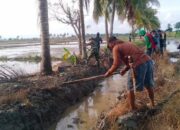 Maksimalkan fungsi Irigasi, Koramil 1420-02/Tellu Limpoe gelar karya bakti bersama para kelompok tani