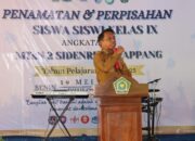 Bupati Sidrap Hadiri Penamatan MTsN 2, Titip Tiga PR ke Siswa