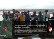 Serda Muh. Ali Hanapi Babinsa Ramil 1420-03/Maritengngae Pimpin Aksi Gerdal Hama Tikus, Petani Aka Akae Bersatu Lindungi Sawah