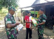 Jumat Berkah, Koramil 1420-03/Maritengngae Tebar Kebaikan Lewat Bantuan Sembako