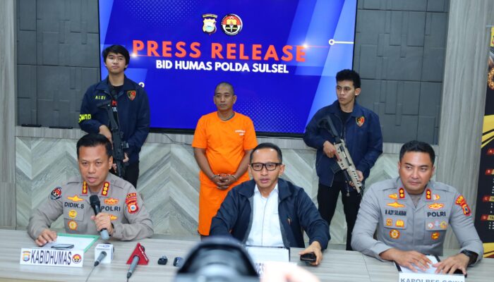 Polda Sulsel Gelar Press Release Kasus Penganiayaan Berat Di Kab. Gowa, Pelaku Gunakan Senapan Angin