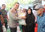 Pastikan Tepat Sasaran, Kapolres Sidrap Hadiri Penyaluran Bantuan Beras Kepada Warga