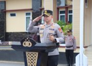 Polres Sidrap Gelar Upacara Kenaikan Pangkat Pengabdian Personil