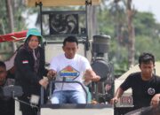Bupati Sidrap dan Direktur Alsintan Panen Raya di Panca Lautang