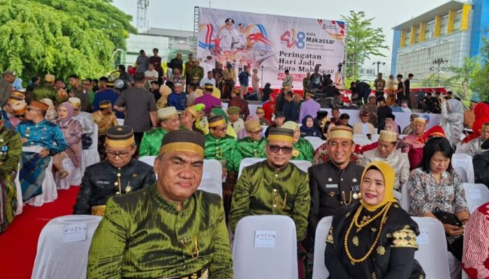 Wabup Sidrap Hadiri Upacara Hari Jadi ke-418 Kota Makassar