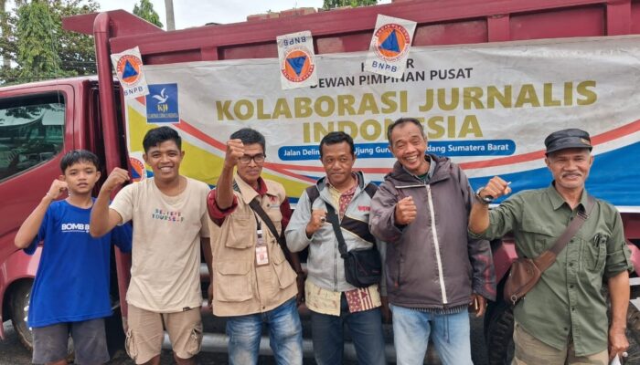 Tak Hanya Memberitakan, KJI Kumpulkan Logistik dan Bergerak ke Wilayah Longsor