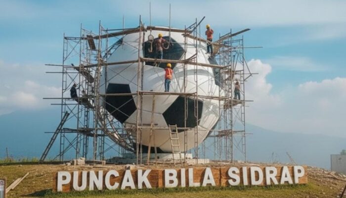 Puncak Bila Sidrap Gaspol Lagi Bola Raksasa Siap Dongkrak Ekonomi Rakyat