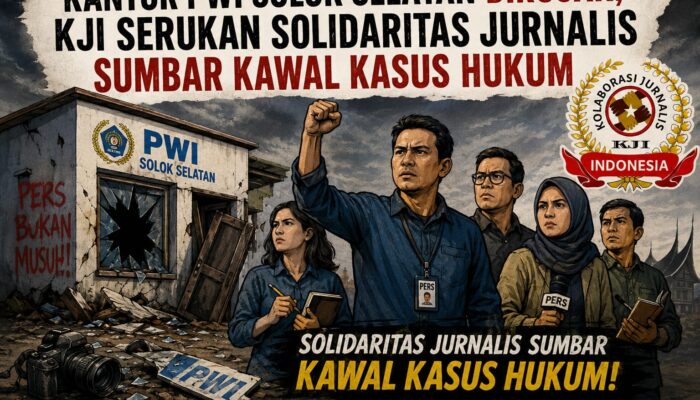 KJI Kutuk Perusakan Kantor PWI Solok Selatan, Desak Polisi Tangkap Pelaku Hingga Aktor Intelektual!
